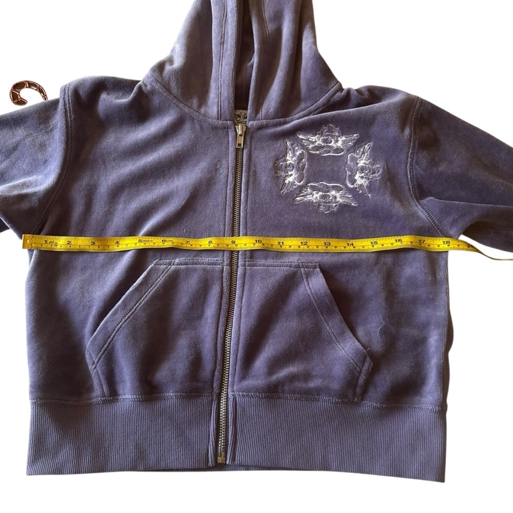 BOYS LIE Let It Grow hoodie New/tags Purple Revolve velvet graphic womens sz M/L - Picture 10 of 15